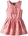 Calvin Klein Girl's 2-6X Red Denim Dress with Trim