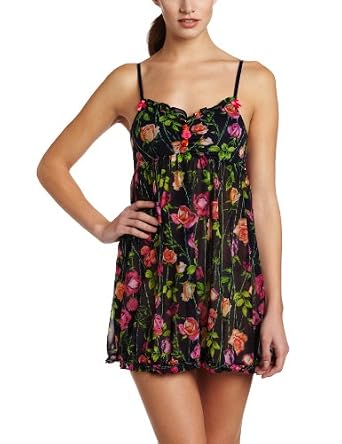 Betsey Johnson Women's Knit Chiffon Slip