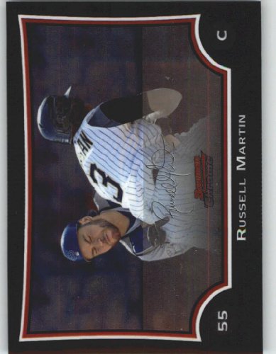 2009 Bowman Chrome Refractors #29 Russell Martin - Los Angeles Dodgers (Baseball Cards)