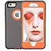 iPhone 6 Case, Fogeek® PC + TPU Combo Protective Case for iPhone 6/6S w/ 360 Degree Rotary Belt Clip & Kickstand(Grey/Orange)