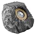 Paradise GL23078 Polyresin Solar Rock Flood Light with Three White LED's, Rock Grey