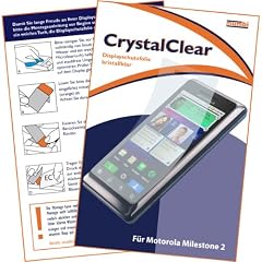 mumbi Displayschutzfolie Motorola Milestone 2 Displayschutz "CrystalClear" unsichtbar