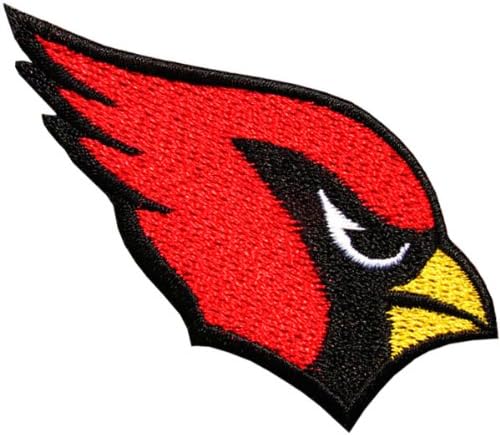 NFL18 - NFL Arizona CARDINALS LOGO Jersey Iron On PATCH Size 1.75x3.25 Inches,4x8 Cm