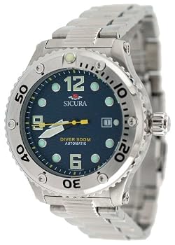 Sicura Men's 300M Automatic Diver Watch #SM606-MN (Blue Dial)