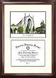 Boston University Scholar Scholar Mahogany Framed Lithograph w/Diploma Opening