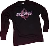 Battlestar Galactica Logo with Phoenix Adult Long-Sleeve T-Shirt