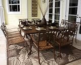 Coco Palm Patio 9 Piece Slatted Dining Group