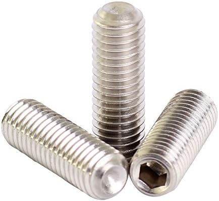 Bolt Base 4mm A2 Stainless Steel Grub Screws Hex Socket Set Cup Point M4 X 10 - 5