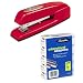 Swingline 747 Polished Red Rio Classic Desk Stapler with Five Pack Of SF1 Staples