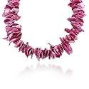 14K Pink Corn Flakes Pearls Necklace