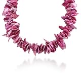 14K Pink Corn Flakes Pearls Necklace