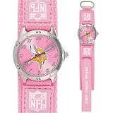 NFL Kids' FF1-MIN Future Star Series Minnesota Vikings Pink Watch