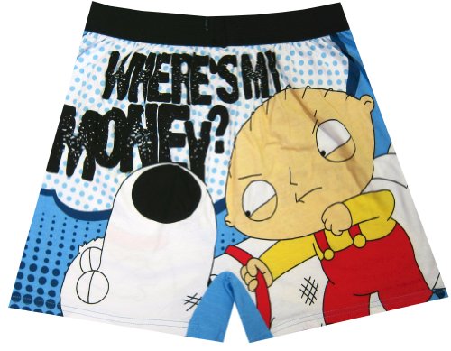 Family Guy - Stewie Wheres My Money Boxers for men
