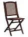 Cane Folding Chair with Rattan Seat (Set of 2) - Linon Furniture - 04202WENG-02-AS-U