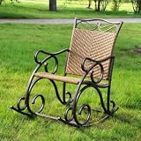 International Caravan Valencia Resin Wicker Rocking Chair