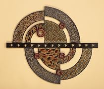 Abstract Metal Wall Art Deco Hanging Sculpture