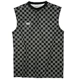 Umbro Climate Control Sleeveless Muscle T-Shirt, Black Check