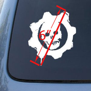 Gears-of-War-Car-Truck-Notebook-Vinyl-Decal-Sticker-2405-Vinyl-Color-White