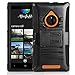 Nokia 830 Case, Nokia 830 Holster Case, E LV Nokia Lumia 830 Holster Case Cover - Dual Layer Armor Defender Protective Case Cover with Belt Swivel Clip for Nokia Lumia 830 with 1 Stylus