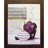 《絵画》デビッド セダリア パープル テンプテンションⅠ