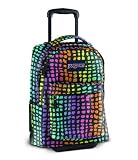 JanSport Classics Series Superbreak Wheeled Backpack (Forge Grey Endless Stripe)