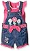 Nannette Baby Girls' Little 2 Piece Shortall Set with Applique