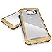 Galaxy S6 Case - Poetic [Affinity Series] - [TPU Grip Bumper] [Corner Protection] Protective Case for Samsung Galaxy S6 (2015) Frost Clear/Gold (3-Year Manufacturer Warranty From Poetic)