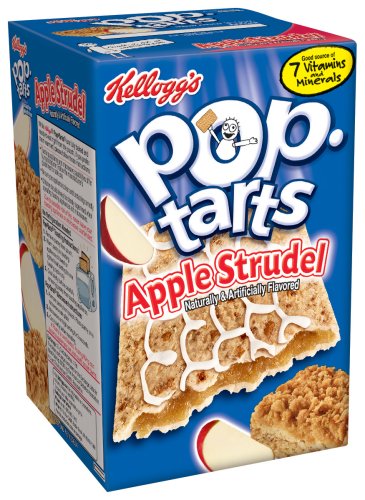 Kellogg's Pop-Tarts Apple Strudel, 12-Count Boxes (Pack of 12)