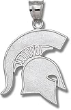 Michigan State Spartans Solid Sterling Silver Spartan Giant Pendant