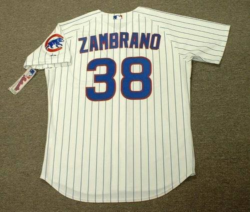 CARLOS ZAMBRANO Chicago Cubs AUTHENTIC Majestic Home Baseball Jersey, 52/2XL