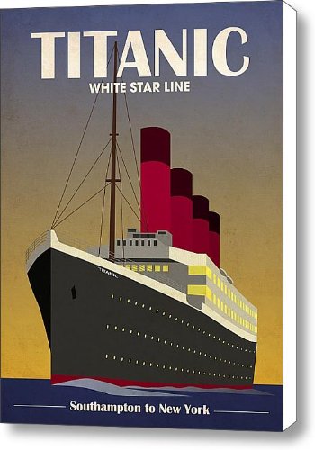 Titanic Ocean Liner Canvas Print / Canvas Art - Artist Michael Tompsett