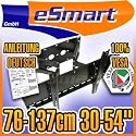 eSmart TV Wandhalterung LCD / PLASMA TV | 76-137 cm | 30-54 Zoll | VESA 100-700 | Neigbar | Schwenkbar | Schwarz | Montagel&ouml;cher am TV max. 710 x 480 mm (Breite x H&ouml;he)