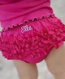 RuffleButts Personalized Fuchsia Woven RuffleButt - 2T