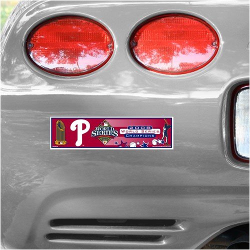 Buy Philadelphia Phillies 2008 World Series Champions 12 x 3 Bumper Sticker by Football Fanatics