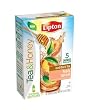 Lipton To Go Stix Iced Black Tea Mix, Tea and Honey, Peach Apricot, 10-Count (Pack of 12)