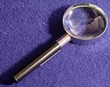 8x Magnifying Glass CHROME Style 2.5" Lens
