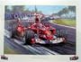 Michael Schumacher Racing Print By Nicholas Watts