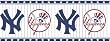 Blue Mountain 594311 New York Yankees MLB Prepasted Wall Border