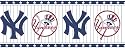 Blue Mountain 594311 New York Yankees MLB Prepasted Wall Border