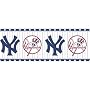 Blue Mountain 594311 New York Yankees MLB Prepasted Wall Border