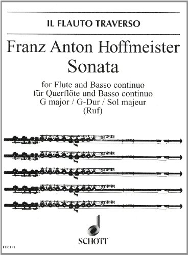 Sonata G-Dur: op. 21/3. Fl&ouml;te und Basso continuo. (Edition Schott)