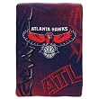 Atlanta Hawks Colorful Raschel 60x80 Blanket Throw - NBA Basketball