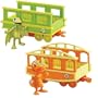 Dinosaur paquete doble Trenes T-Rex de Buddy y Tiny Tanto con los coches del tren