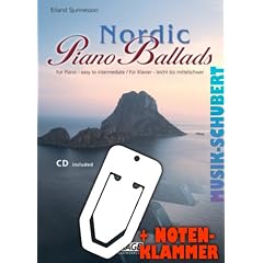 Nordic Piano Ballads (+CD) inkl. praktischer Notenklammer - 17 wundersch�ne vertr�umte Melodien f�r Klavier leicht bis mittelschwer gesetzt (broschiert) (Noten/Sheetmusic)