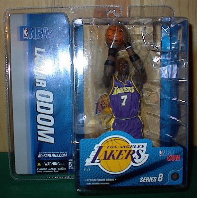 Lamar Odom #7 Los Angeles Lakers Purple Uniform McFarlane NBA Series 8 Action Figure