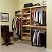 John Louis Home JLH-525 Deluxe 16-Inch depth Closet Shelving System, Honey Maple