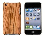Hard Wood Case for Apple iPod Touch 4G (4th Generation) - Medium Oak - Includes 24/7 Cases Microfiber Cleaning Cloth [Retail Packaging by DandyCase]
