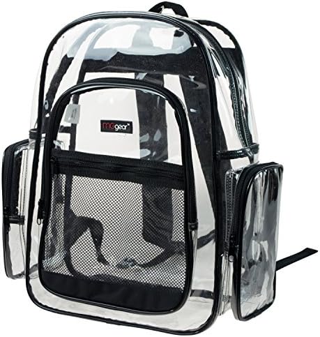 Children's Clear School Backpack / Student Transparent See Through Bookbag - MGgear