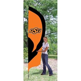 Oklahoma State Cowboys NCAA Applique & Embroidered Tall Team Flag (102"x30")