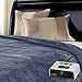 Sunbeam Heated Blanket | Microplush, 10 Heat Settings, Lagoon Blue, Twin , Heritage Blue - BSM9KTS-R531-16A00